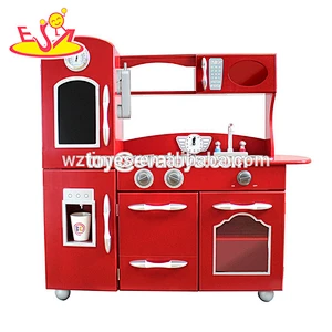 2018 Simplemente juego de cocina de madera preescolar juego de cocina mini juguete para personalizar W10C362