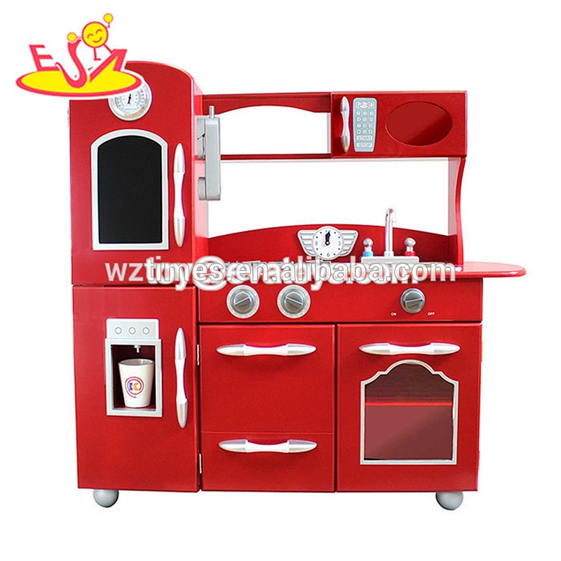 2018 Simplemente juego de cocina de madera preescolar juego de cocina mini juguete para personalizar W10C362
