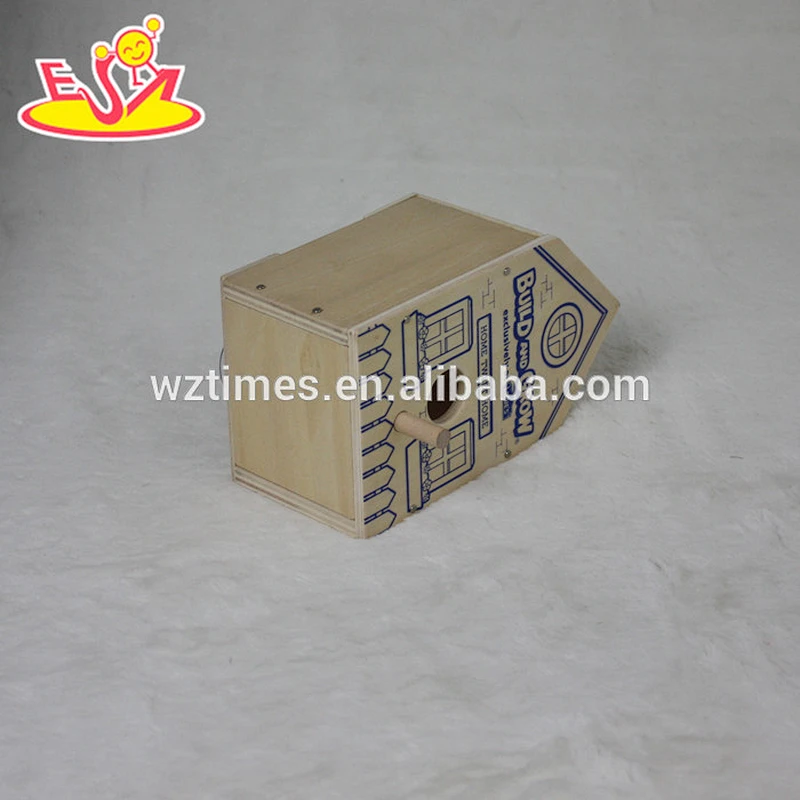 2018 new fashion funny children wooden bird house W03B049