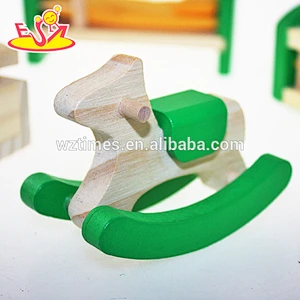 Wholesale new arrival beautiful style wooden mini dollhouse furnitures set toy for kids W06B028