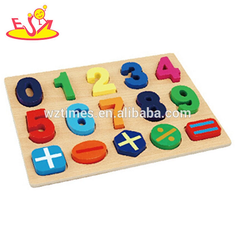 Wholesale useful wooden math counting toy for kids' early learning W14B067