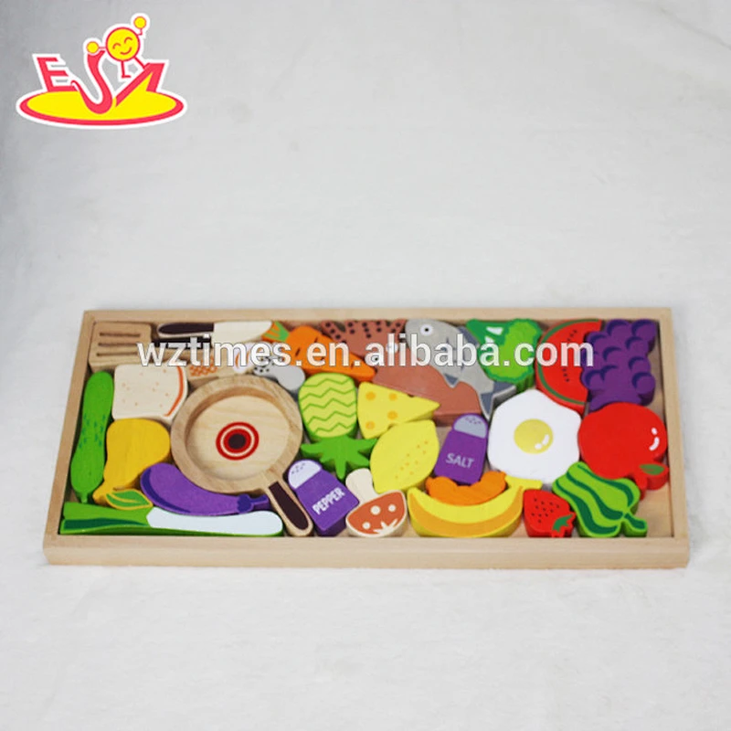 wholesale educational fruit shape wooden blocks for babies W14A157
