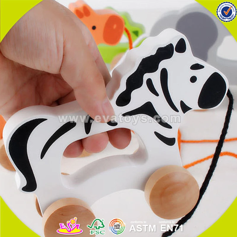 Wholesale drag wooden toys popular drag wooden toys new drag wooden toys W05B082