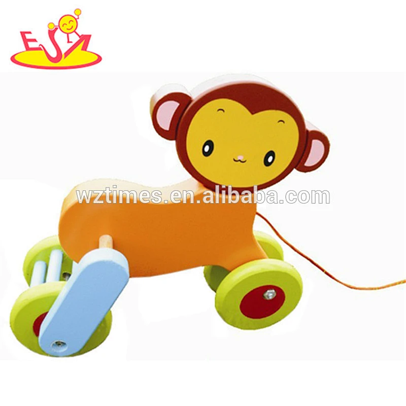 wholesale top fashion children wooden drag toy baby cute wooden dragon toy kids superior wooden dragon toy W04A057