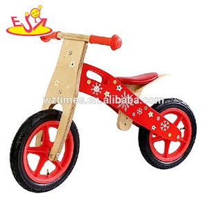 Wholesale creative customized wooden flowers pattern bike for sale W16C028