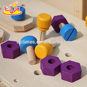 Wholesale early learning pretend game wooden tools table toy for children W03D057