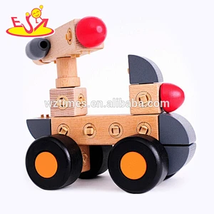Wholesale funny kids small banana wooden cars new design children small banana wooden cars W04A343