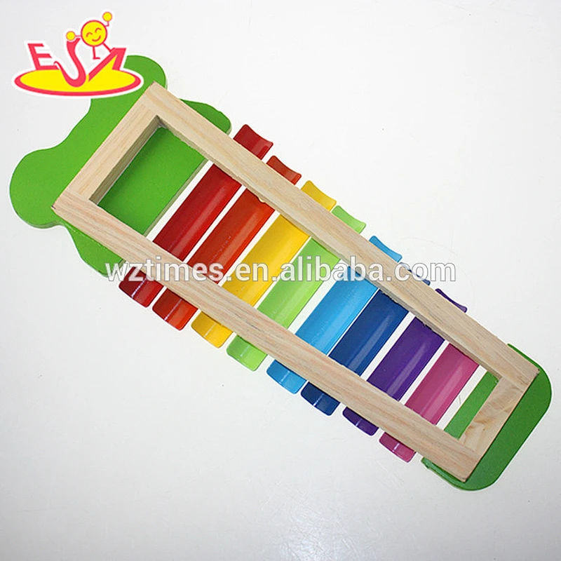 Wholesale baby best choice wooden xylophone toy 8 small knock piano sound wooden xylophone toy W07C034