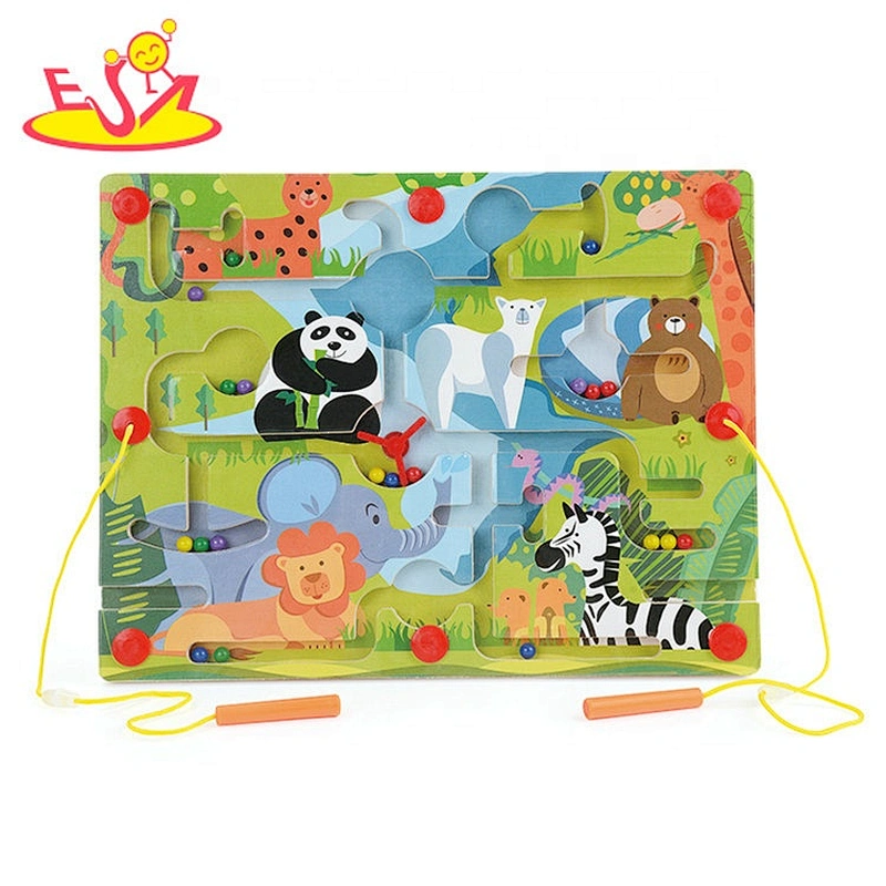 Best sale educational wooden classic bead maze for baby W11B222