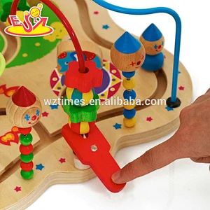 Wholesale hot sale amusement park wooden beads game toy for kids W11B164