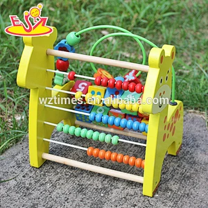 2018 venta al por mayor de madera del bebé bola de laberinto 3d niños de moda bola de laberinto 3d los niños más populares bola de laberinto de madera 3d W11B126