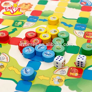 wholesale popular fashion kids wooden checkers best interesting children wooden toy checkers W11A064