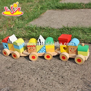 2018 wholesale baby wooden block toy car cheap kids wooden block toy car high quality children wooden block toy car W04A282