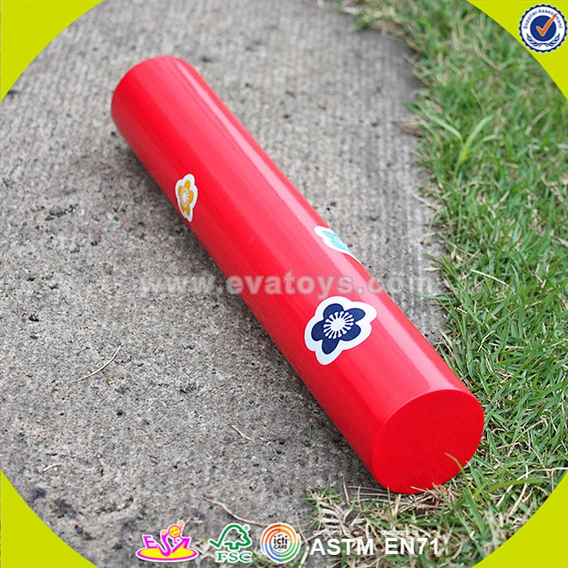 Wholesale beautiful toddler wooden hand the bell toy educational wooden hand the bell toy W07I022