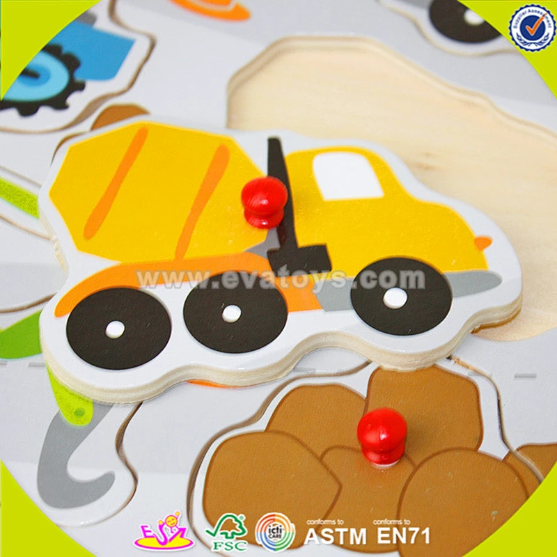 2018 Promotion baby educational wooden puzzle board for sale W14M066