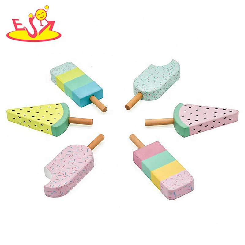 2019 Most popular pretend play wooden ice cream toys for kids W10B314