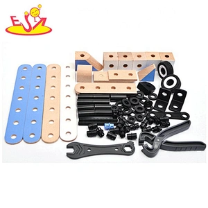 High quality educational diy wooden building kits for boys W03B082