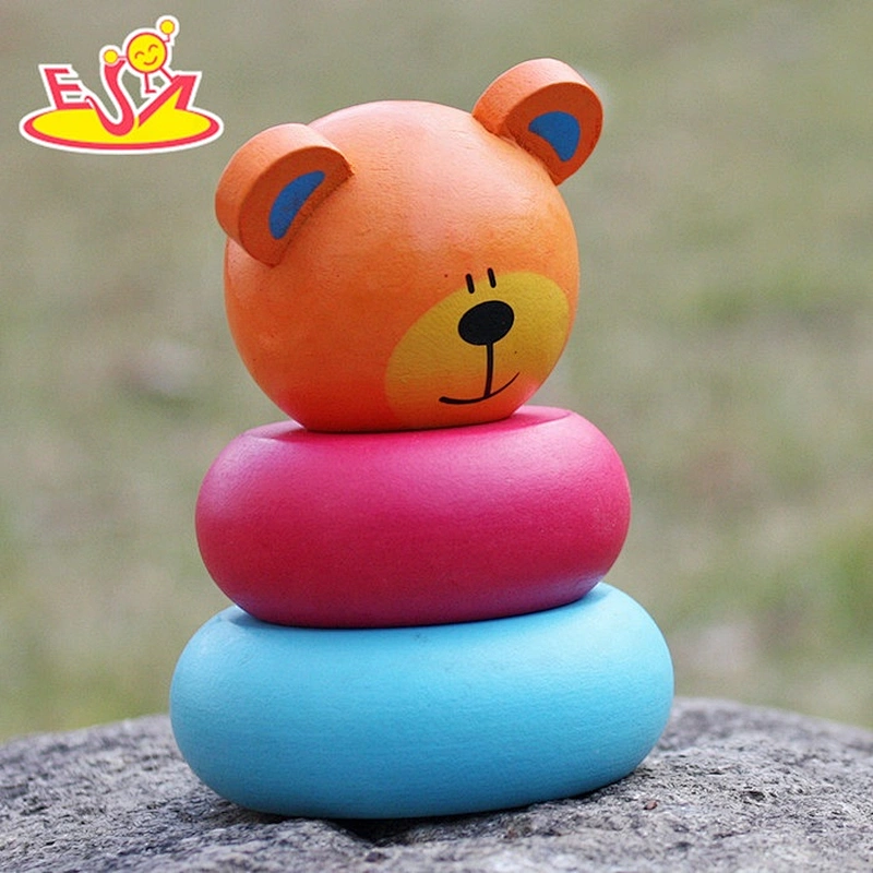 New design educational wooden rainbow toy for children W13D137