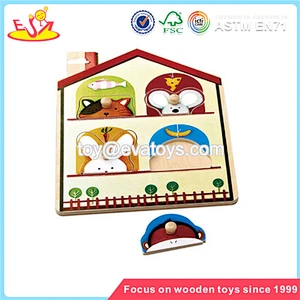 Wholesale new design educational wooden magnet puzzle toy for kids W14A092