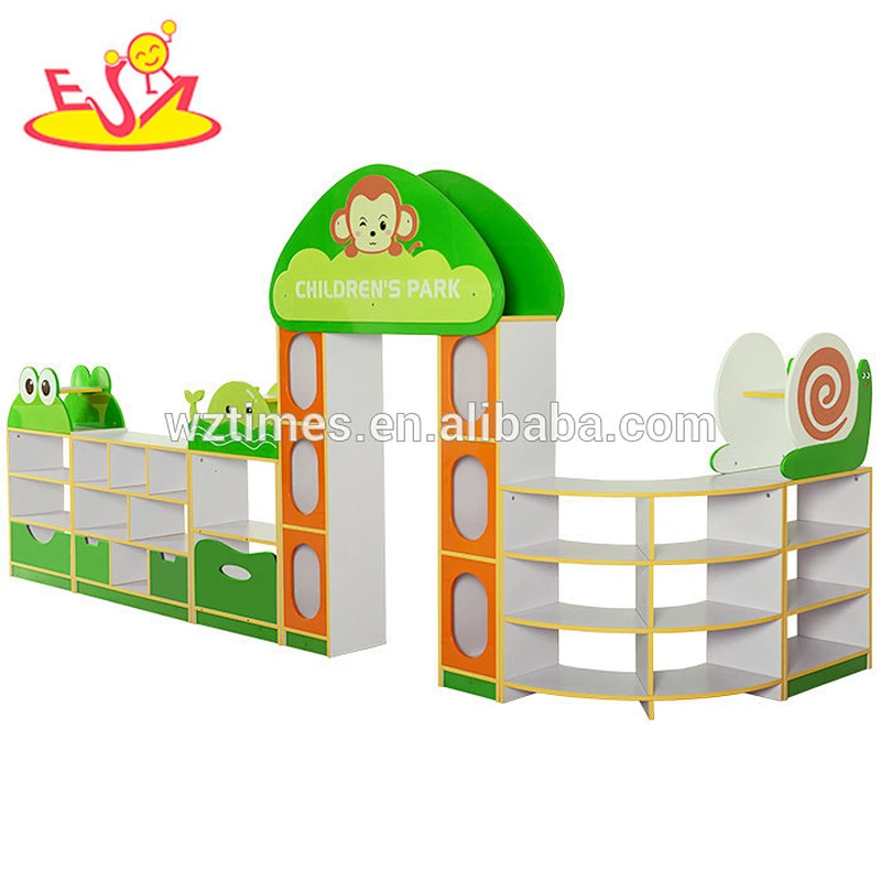 Wholesale nursery school cartoon wooden children park toy, fashionable design wooden children park toy W08C202