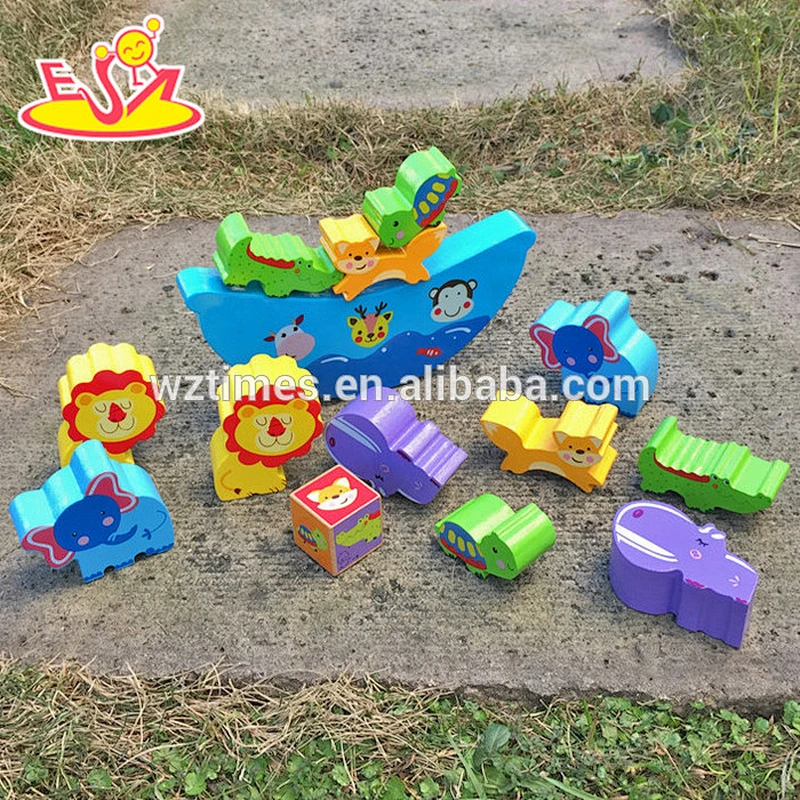2018 Neues Design Holzwaage Spielzeug für Kinder Lustige Holzwaage Spielzeug für Kleinkinder pädagogische Holzwaage Spielzeug W11F047