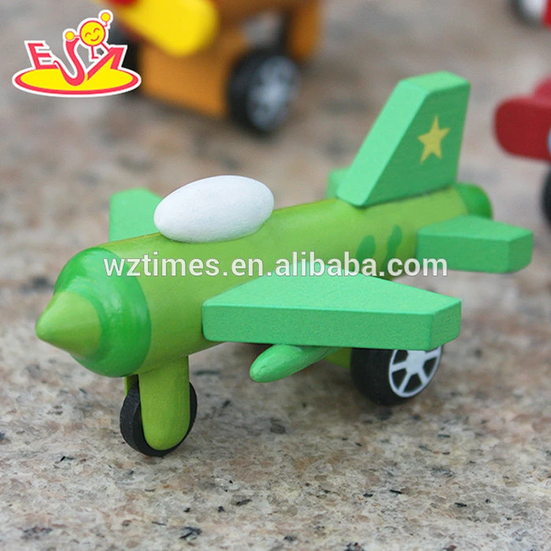 2018 hottest sale mini wooden toy plane for kids W04A191