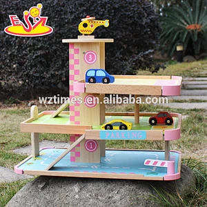 wholesale new design children wooden parking garage toy W04B050
