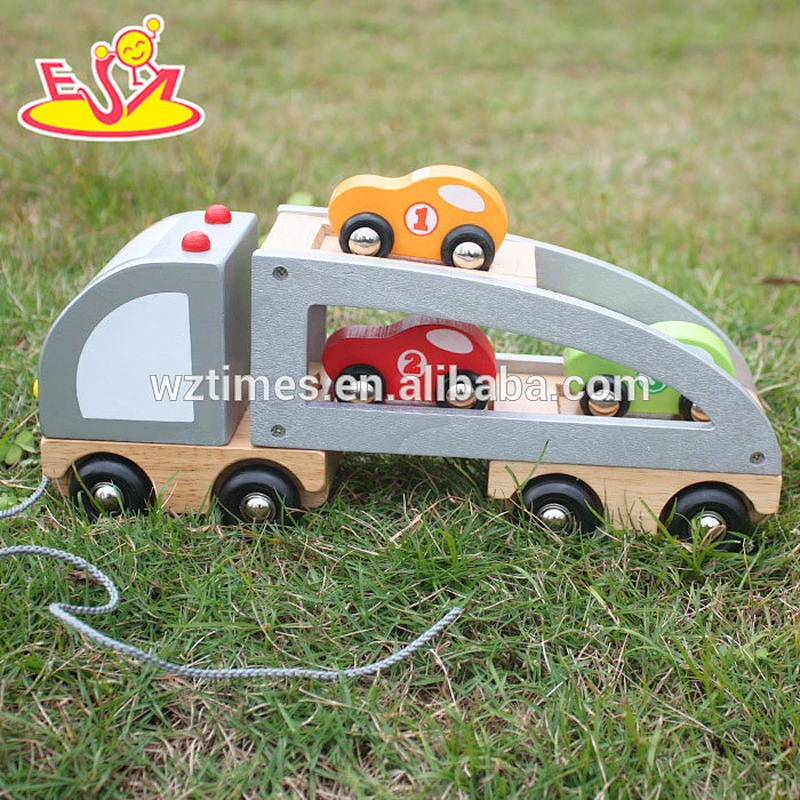 Hölzernes Tierautospielzeug der populären Art und Weisekinder für Verkauf W04A186