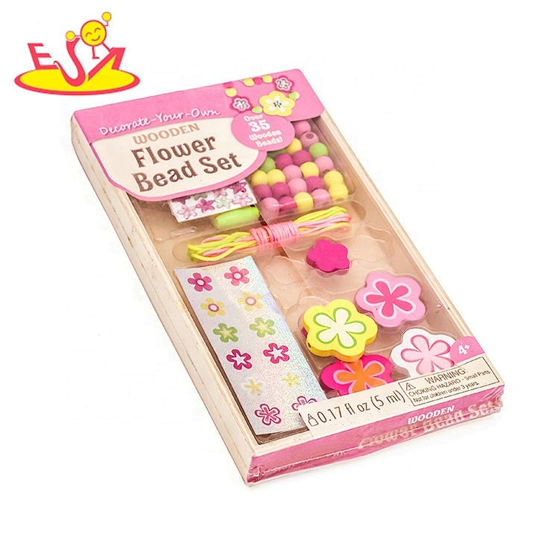 Best design intelligent wooden threading toys for children W11E097