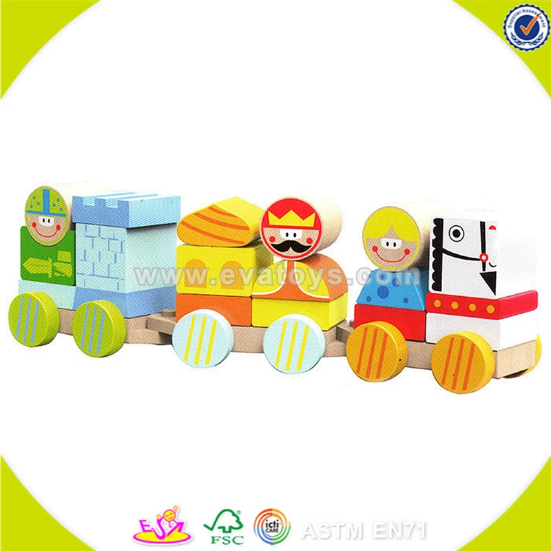 wholesale lovely wooden train toy for kids,top quality wooden blocks train toy,beautiful wooden blocks train toy W05C014