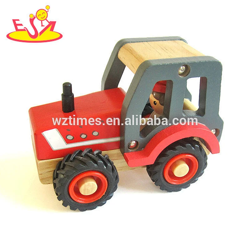 2018 Wholesale new design puzzle toys wooden model car for kids W04A363