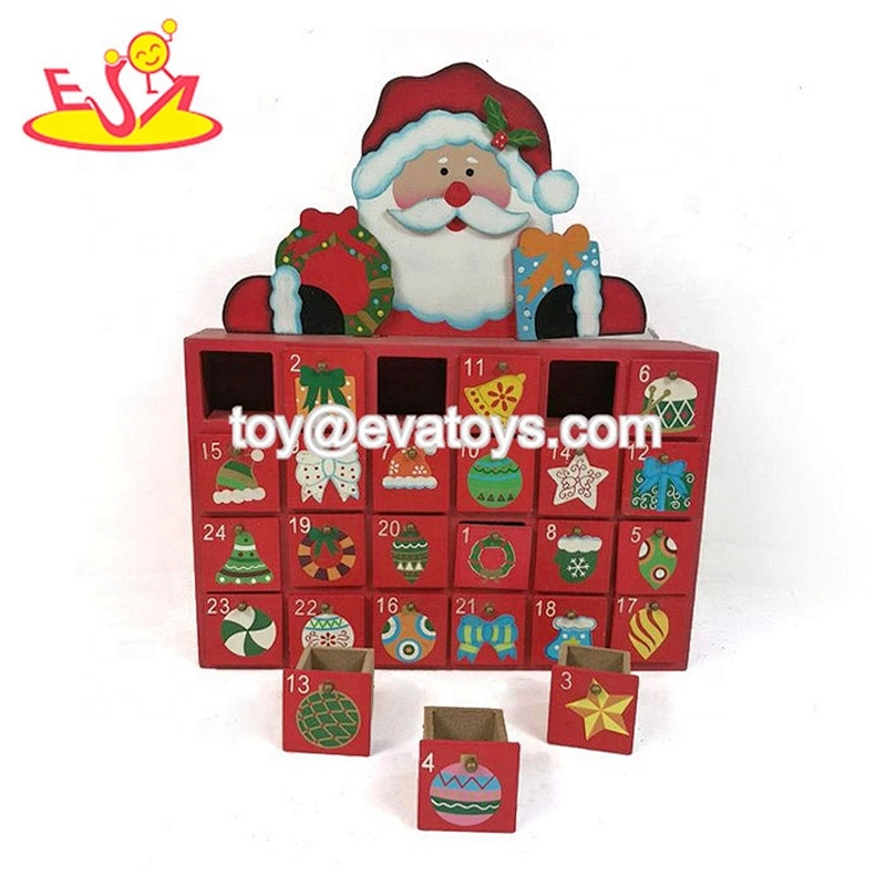 New arrival educational all about today wooden toy advent calendar for kids W09F023