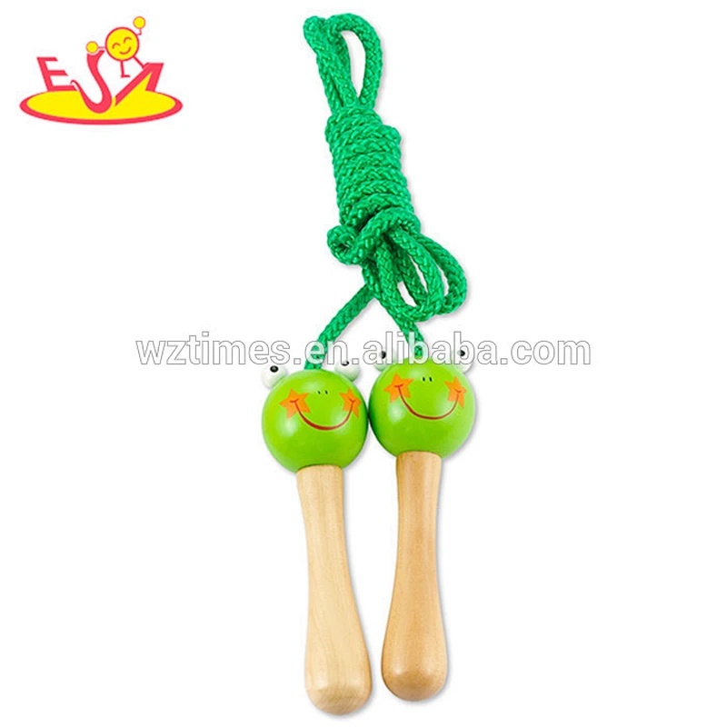 wholesale newly wooden jumping rope toys new fashionable wooden jumping rope toys W01A123