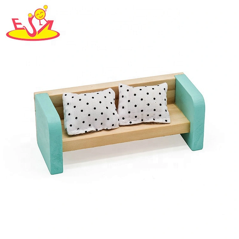 2019 New arrival pretend play wooden miniature doll furniture for kids W06B092