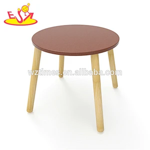 New hottest cartoon bear painted wooden kids table and chair set for school furniture W08G235