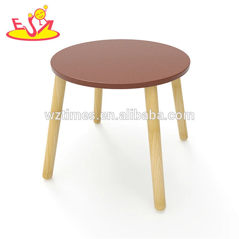 New hottest cartoon bear painted wooden kids table and chair set for school furniture W08G235