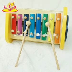 Wholesale colorful cute wooden multi function xylophone set toy for toddler W07A092