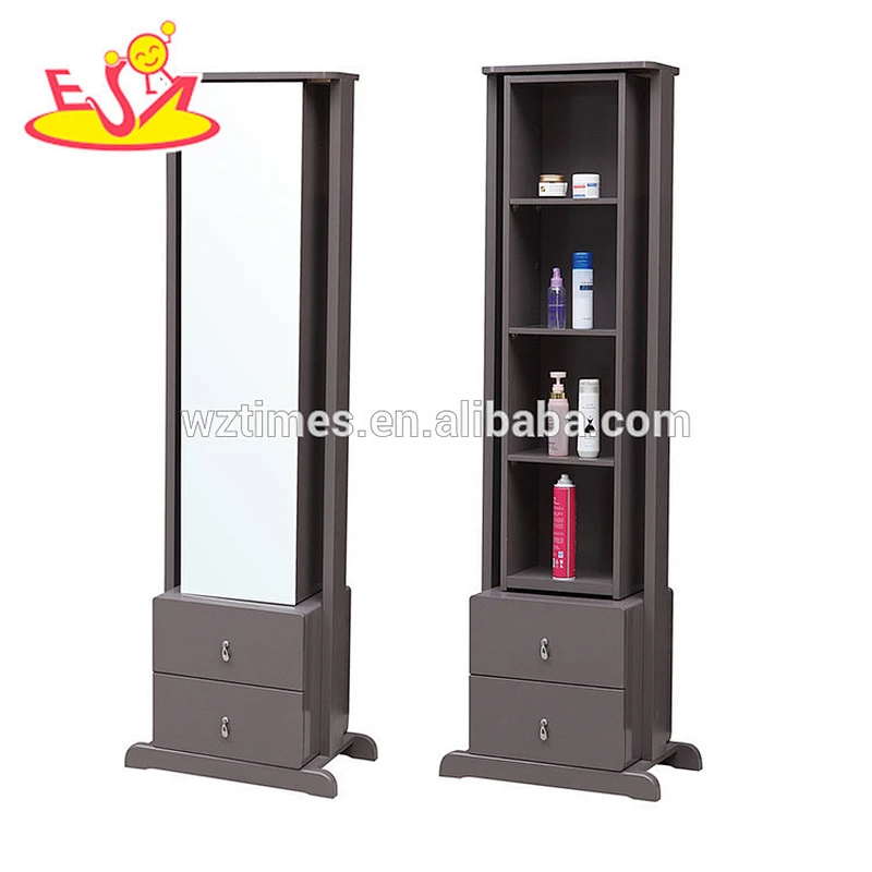 wholesale cheap white wooden modern mirrored dresser with mirror W08H081