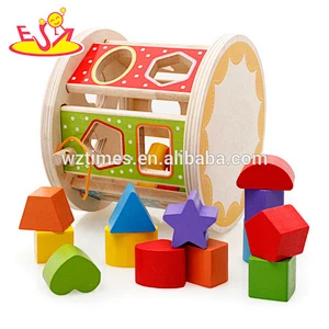 wholesale baby wooden shape sorter toys multi-functional kids wooden shape sorter toys W12D066