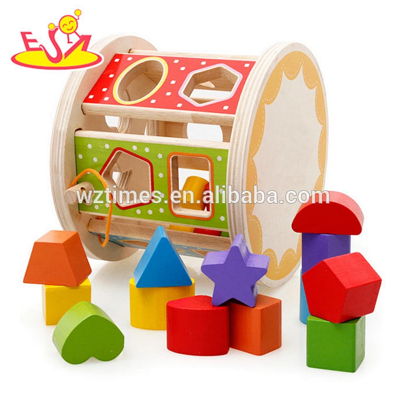 wholesale baby wooden shape sorter toys multi-functional kids wooden shape sorter toys W12D066