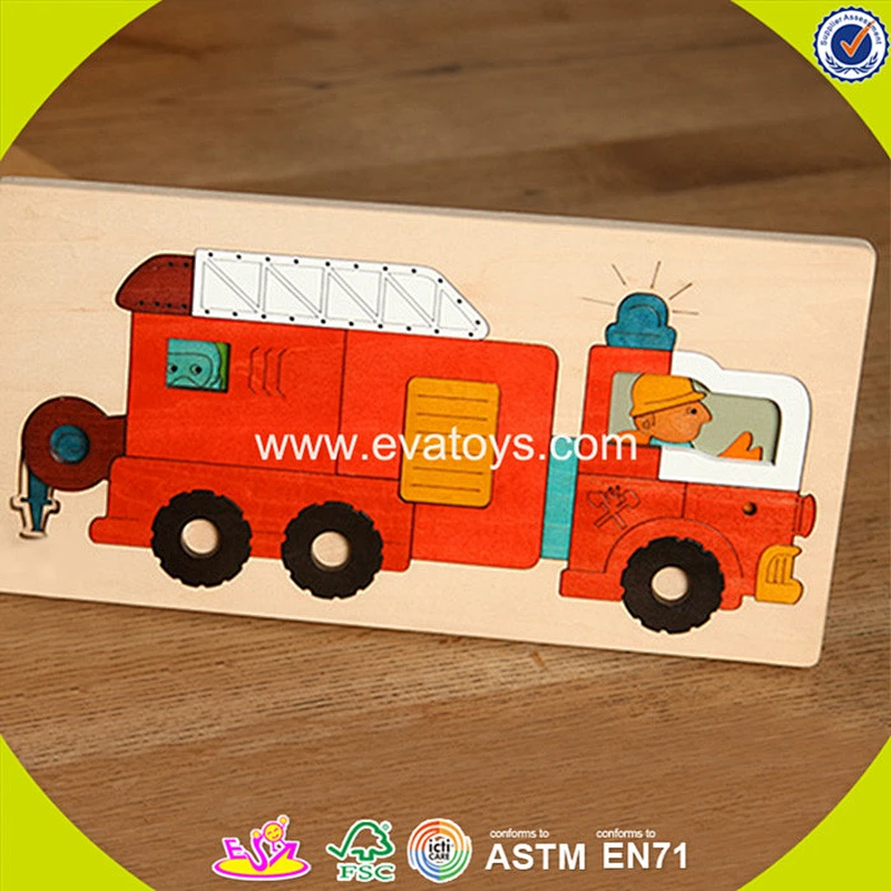 wholesale new design kids wooden 3d puzzle best children wooden 3d puzzle W14A144