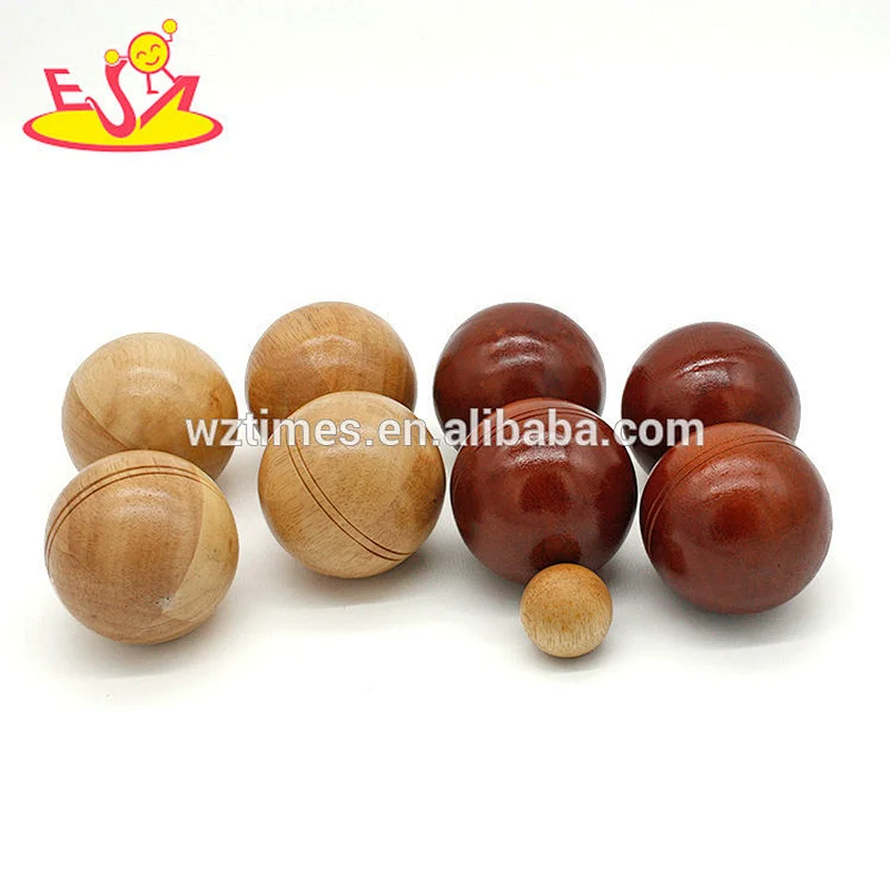 Most popular children wooden outdoor ball for throwing W01A306