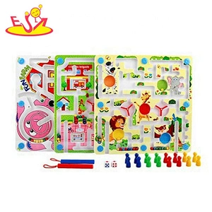2019 Most popular educational wooden marble maze toy for kids W11H055