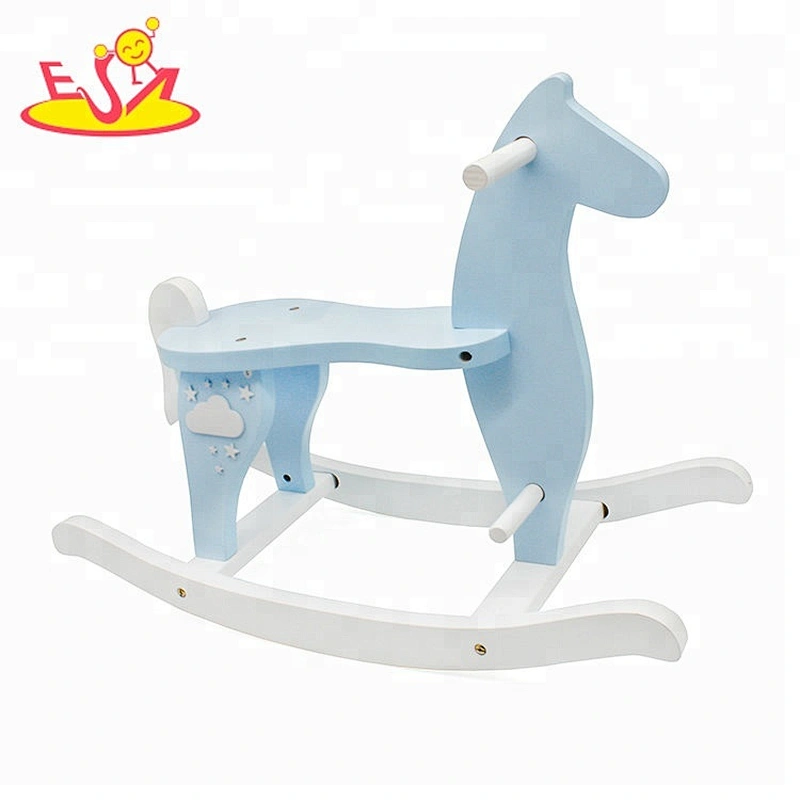 New arrival small wooden kids rocking horse for wholesale W16D118