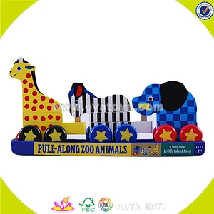 Wholesale wooden drag toys popular wooden drag toys new wooden drag toys W05B076