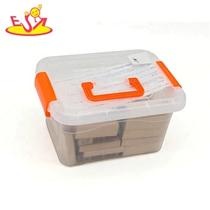 High quality educational wooden tower stack game for kids W13D216