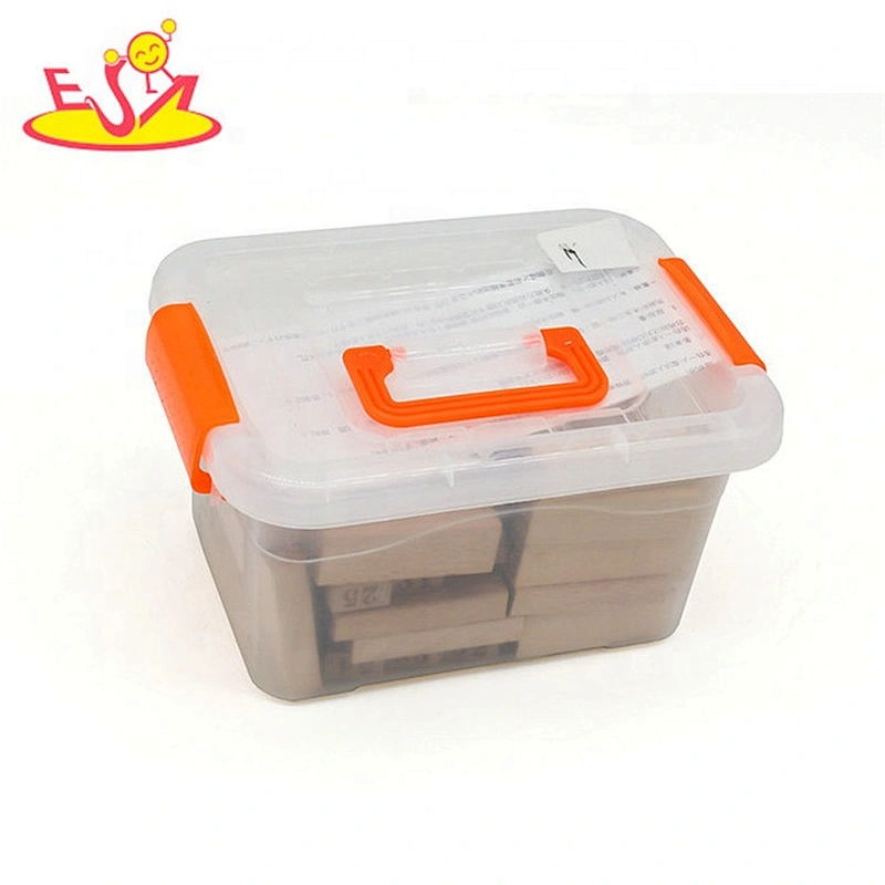 High quality educational wooden tower stack game for kids W13D216