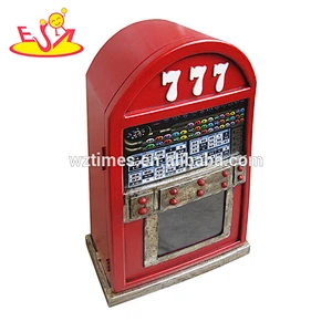 Wholesale vending machine shape home decoration red wooden lockers used to place items W08C215
