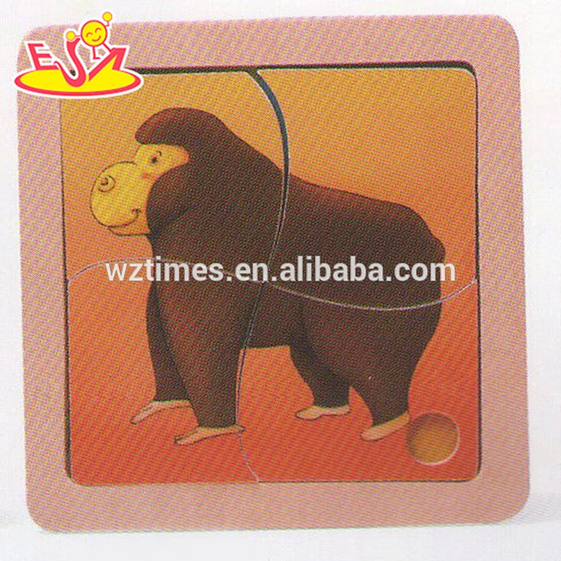 Löwepuzzlespiel des hölzernen Löwepuzzlespiels der Kinder hölzernes Löwepuzzlespiel W14C159