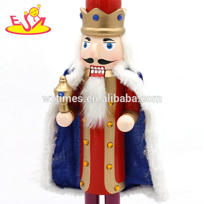 2018 wholesale mini king model doll toy wooden cheap nutcrackers for kids play W02A288